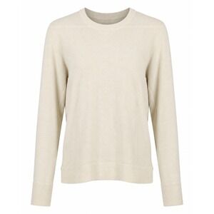 Lululemon Cream Off White Cashmere Blend Pullover‎ Sweater Crew Neck Size Medium